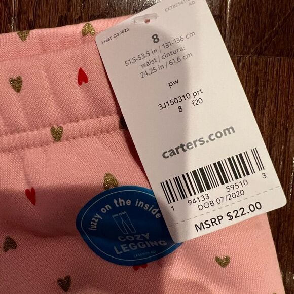 Carter Girls Pink Leggings - Picture 12 of 12